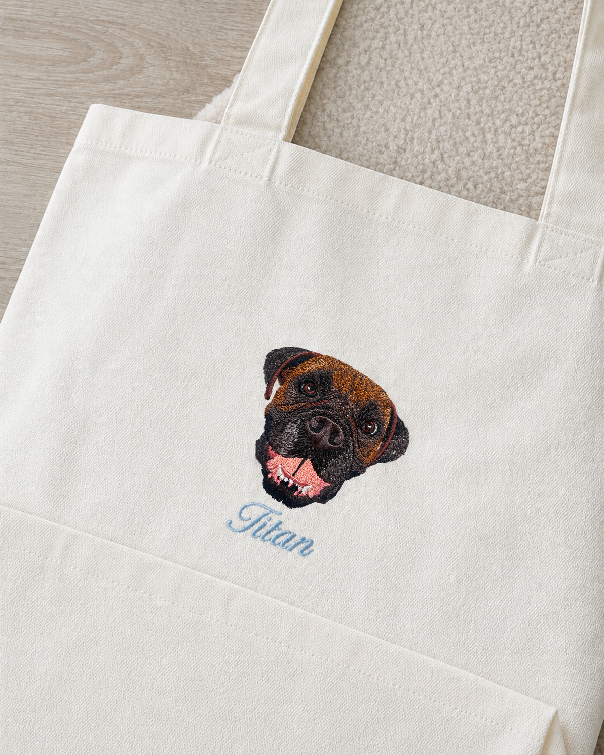 Pet Portrait Tote Bag